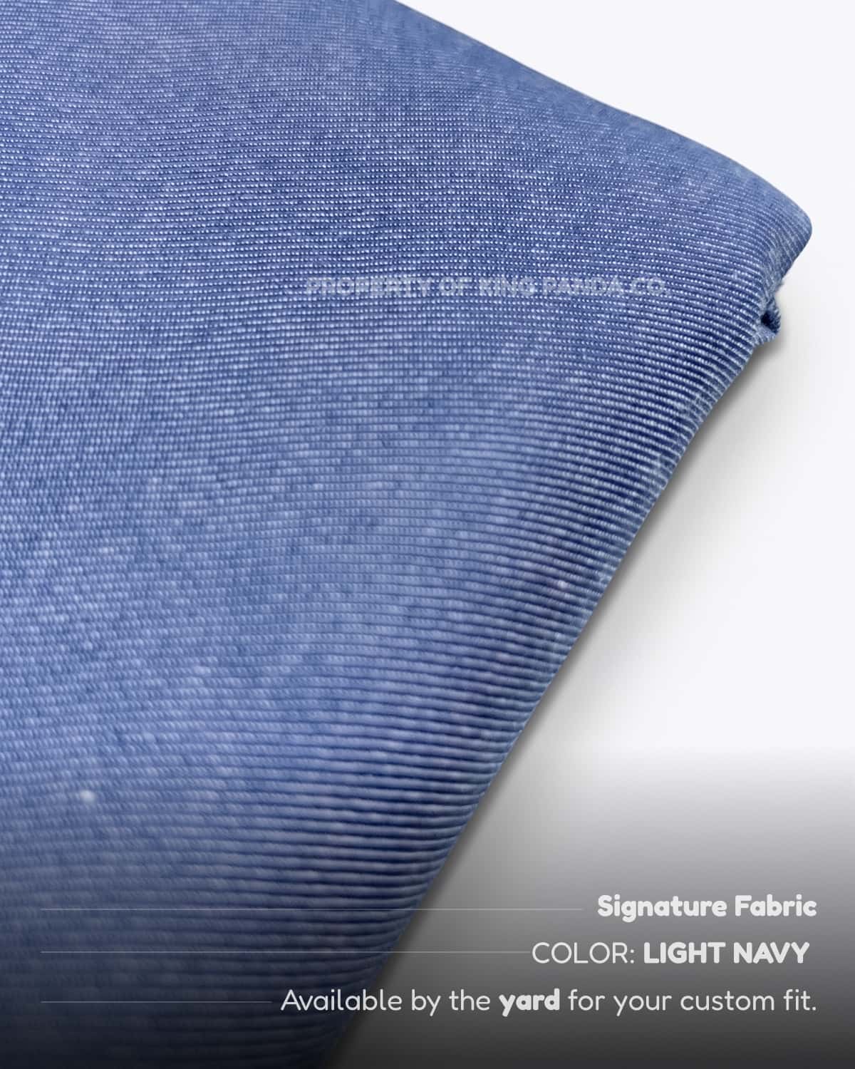 King Panda Signature Fabric - Light Navy